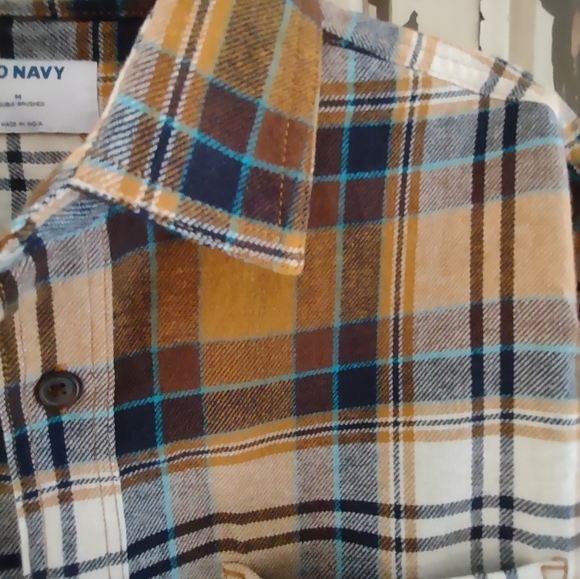 HANDSOME DOUBLE BRUSHED PLAID MEDIUM NWOT - Picture 3 of 7
